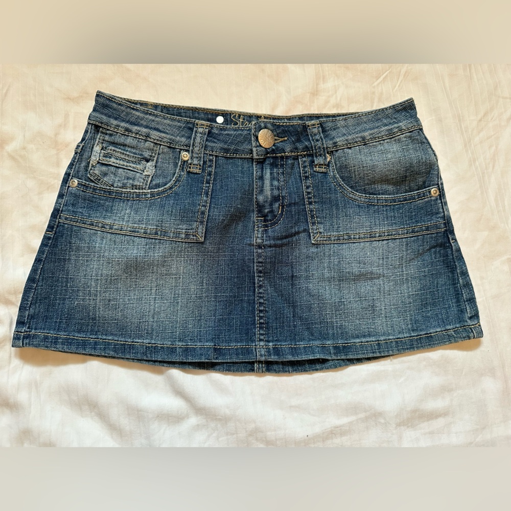 Denim Mini Skirt